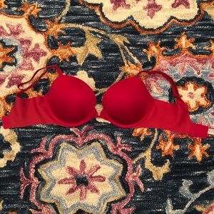 red victoria’s secret bra